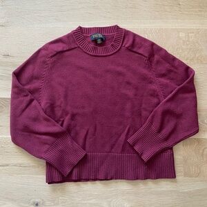 Women Maroon Sweater - M